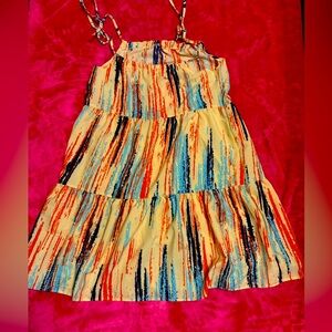 Spaghetti STRAP STRIPPED DRESS SIZE SM